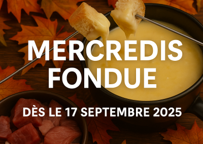 Les mercredis fondue pour 2