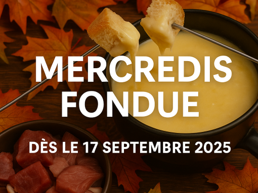 Les mercredis fondue pour 2