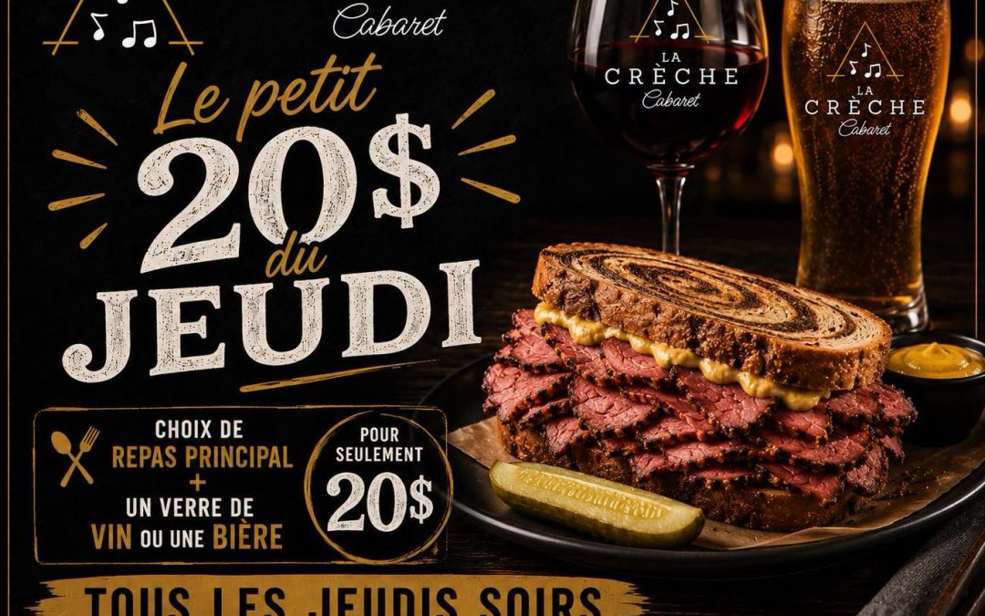 Le petit 20 $ du jeudi !