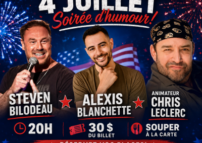 Steven Bilodeau/ Alexis Blanchette &ndash; Soir&eacute;e d&rsquo;humour