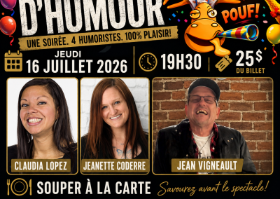 Soir&eacute;e D&rsquo;humour/3 Artistes