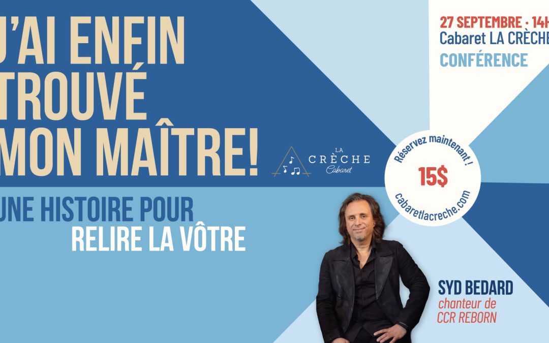 Conférence  »J&rsquo;AI ENFIN TROUVER MON MAÎTRE » – souper spectacle