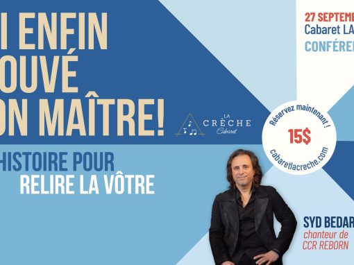 Conférence  »J&rsquo;AI ENFIN TROUVER MON MAÎTRE » – souper spectacle