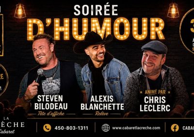 Soir&eacute;e d&rsquo;humour &ndash; souper spectacle