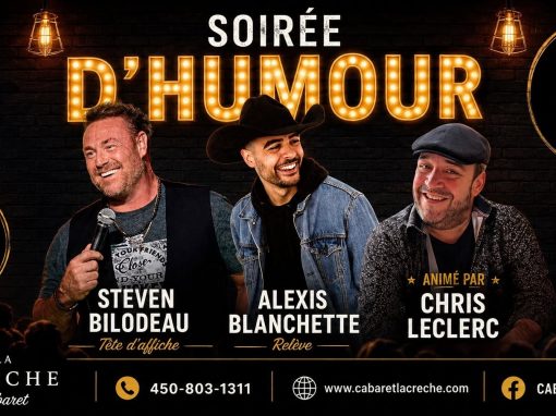 Soirée d&rsquo;humour – souper spectacle