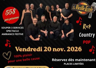 Le band de la Vielle &Eacute;cole &ndash; Souper b&eacute;n&eacute;fice