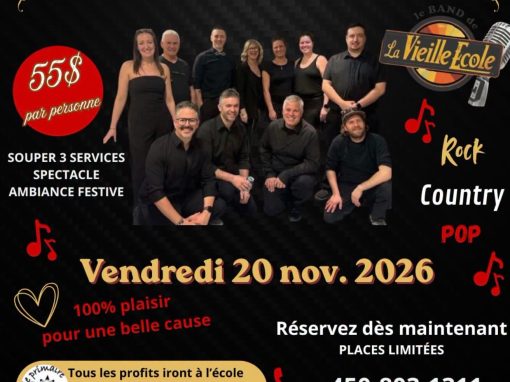 Le band de la Vielle École – Souper bénéfice
